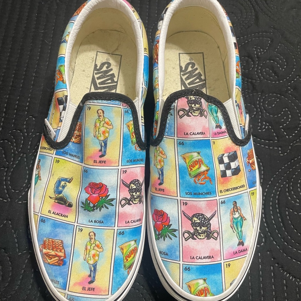 Vans Colorful Canvas Slip-On Sneakers